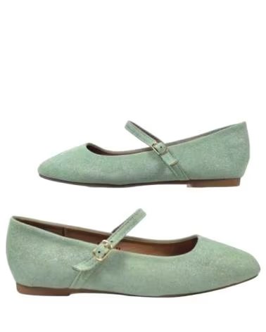 TIMBOS SAPATILHA PLANA FEMININA 131066 VERDE ÁGUA