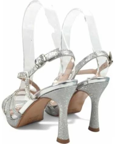 TIMBOS SANDALIA TACÓN FIESTA PLATA 131083