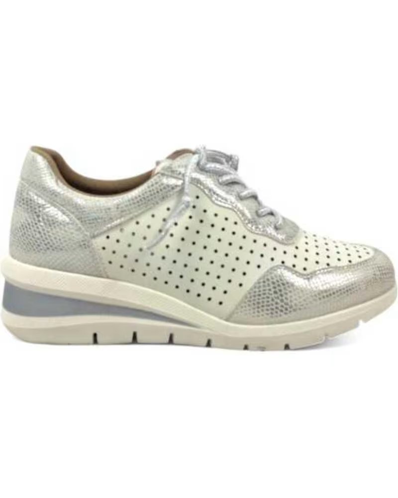 TIMBOS SNEAKER ZEPPA INTERNA DONNA 131122 ARGENTO PLATA