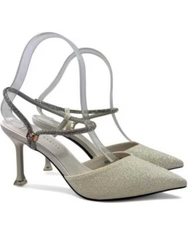 TIMBOS SANDALE À TALON BLANC MARIÉE 131224 BLANCO