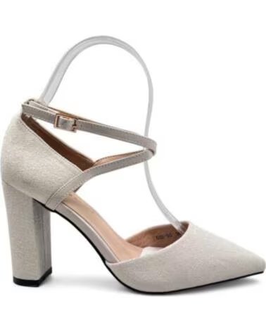 TIMBOS TACÓN VESTIR DE MUJER BLANCO 131223