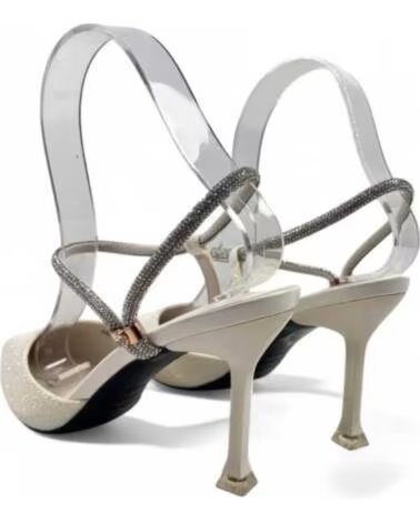TIMBOS SANDALE À TALON BLANC MARIÉE 131224 BLANCO