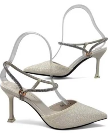 TIMBOS SANDALE À TALON BLANC MARIÉE 131224 BLANCO
