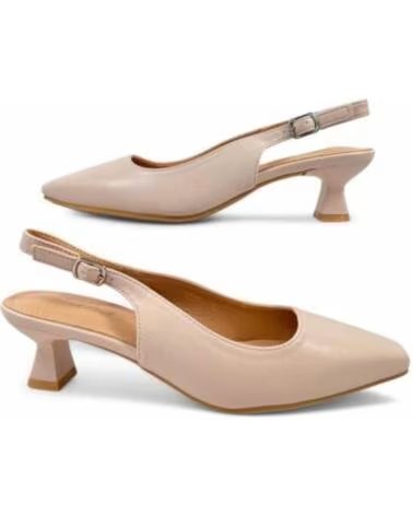 TIMBOS SAPATO SLINGBACK SALTO MULHER NUDE 131241