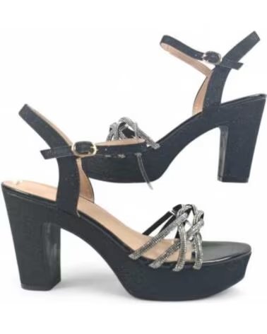 TIMBOS SANDALIA TACÓN FIESTA MUJER NEGRO 131314