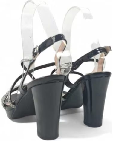 TIMBOS DAMEN PARTY ABSATZ SANDALETTE SCHWARZ 131312 NEGRO