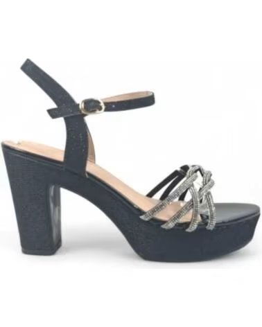 TIMBOS SANDALIA TACÓN FIESTA MUJER NEGRO 131314