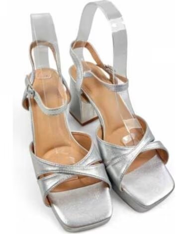 TIMBOS SANDALO TACCO FESTA DONNA 131538 ARGENTO PLATA