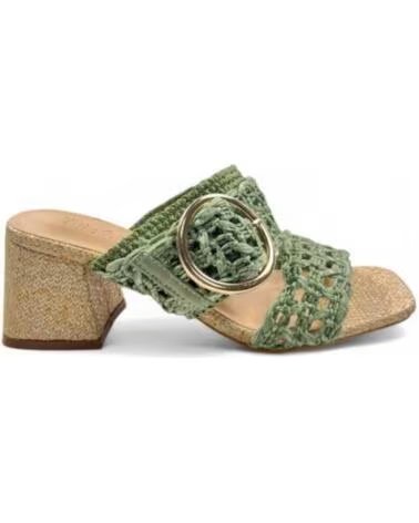 TIMBOS SANDALE TALON HABILLÉE 131440 VERT VERDE