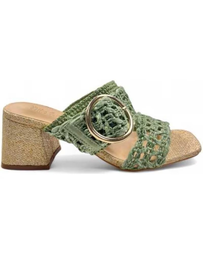 TIMBOS SANDALE TALON HABILLÉE 131440 VERT VERDE