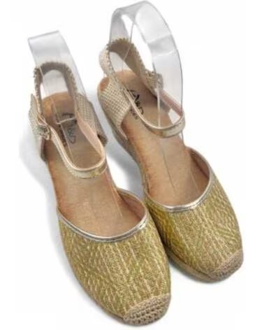 SANDALIA CUNA ESPARTO MUJER ORO 131598 TIMBOS