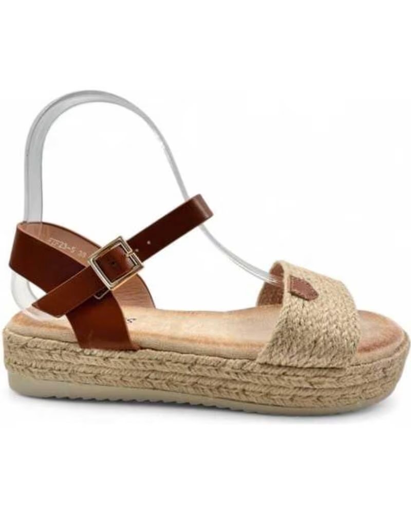 TIMBOS SANDALO ESPARTO PIATTO DONNA BEIGE 131537