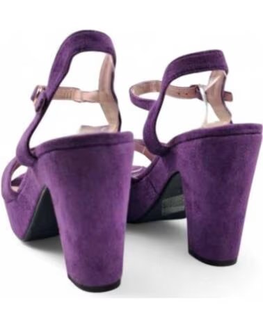 TIMBOS SANDALO TACCO PIATTAFORMA ELEGANTE DONNA VIOLA 131423 MORADO