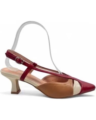 TIMBOS SALTO SLINGBACK FORMAL MULHER VINHO 131390 BEIGE
