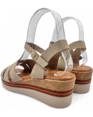 TIMBOS BEQUEME DAMEN KEILSANDALE KAKI 131402