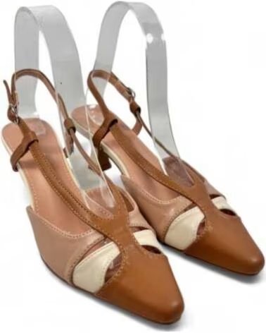 TIMBOS SALTO DESTALONADO VESTIDO MULHER BEGE 131389 BEIGE