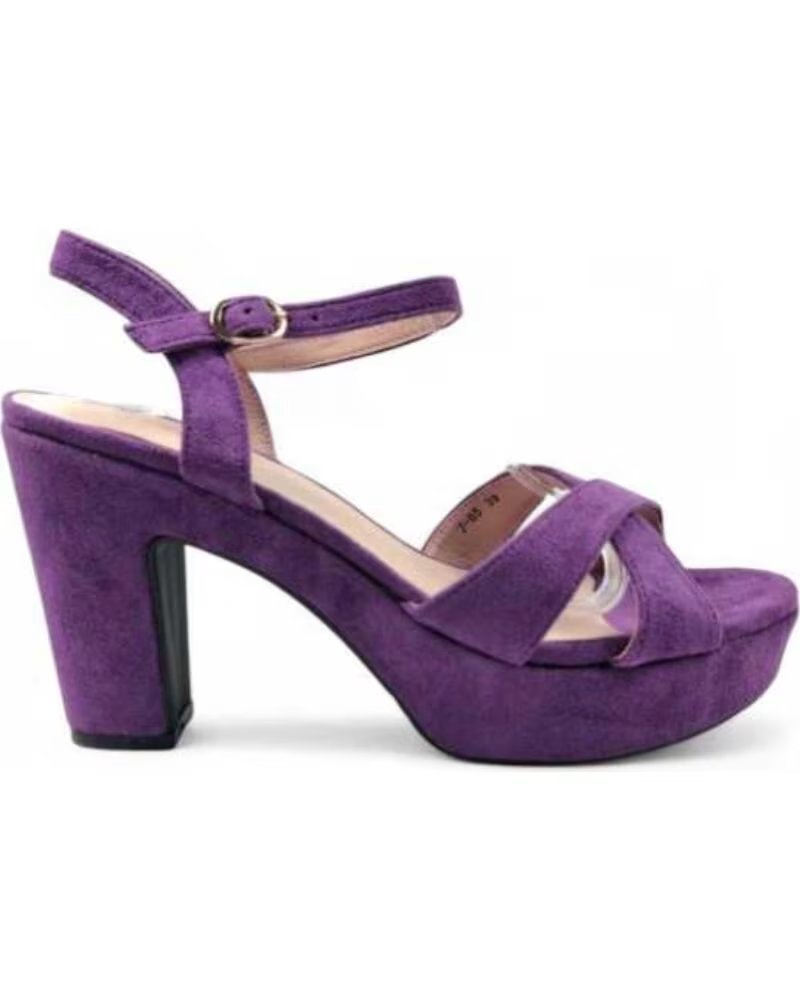 TIMBOS SANDALO TACCO PIATTAFORMA ELEGANTE DONNA VIOLA 131423 MORADO