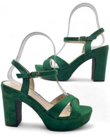 TIMBOS DAMEN ABSATZ PLATEAUSANDALE ELEGANT 131425 GRÜN VERDE