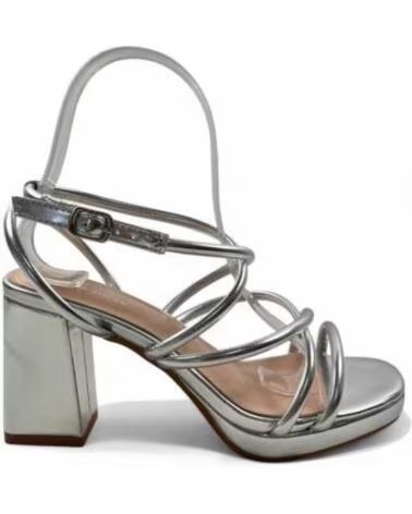 TIMBOS SANDALI CON TACCO DA FESTA E PIATTAFORMA DONNA 131695 ARGENTO PLATA