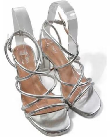 TIMBOS SANDALI CON TACCO DA FESTA E PIATTAFORMA DONNA 131695 ARGENTO PLATA