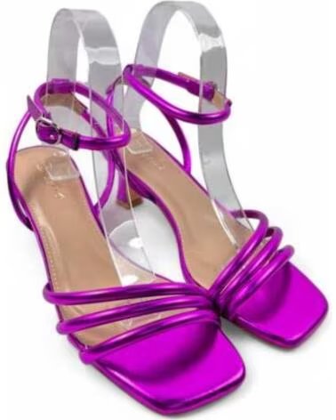 TIMBOS SANDALE TALON HABILLÉE 131713 FUSHIA FUXIA