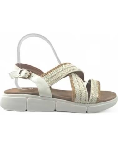 TIMBOS SANDALO PIATTO COMODO DONNA BIANCO 131631 CAMEL