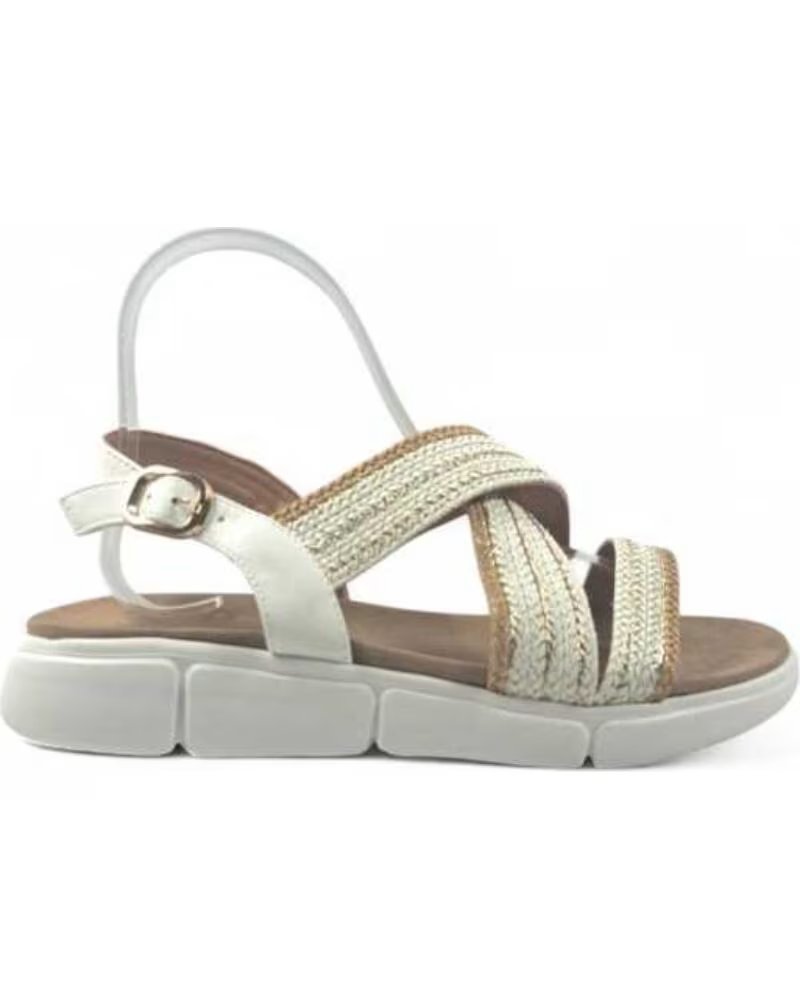 TIMBOS SANDALO PIATTO COMODO DONNA BIANCO 131631 CAMEL