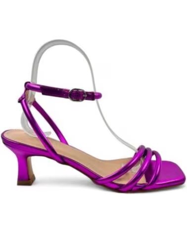TIMBOS SANDALE TALON HABILLÉE 131713 FUSHIA FUXIA
