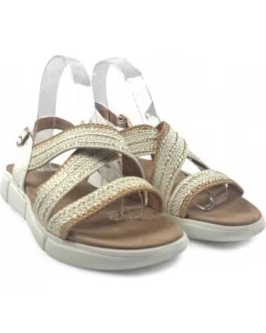 TIMBOS SANDALO PIATTO COMODO DONNA BIANCO 131631 CAMEL