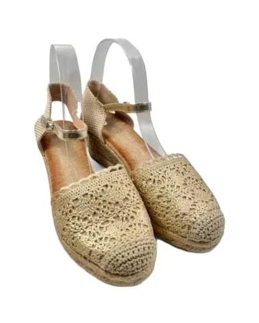 TIMBOS SANDALO ZEPPA ESPARTO DONNA ORO 131523