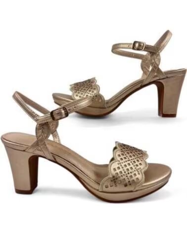 TIMBOS SANDALE TALON FETE FEMME TAUPE 131826