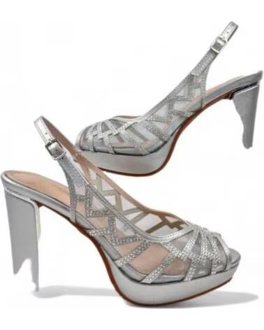 TIMBOS SANDALO TACCO FESTA DONNA ARGENTO 131817 PLATA