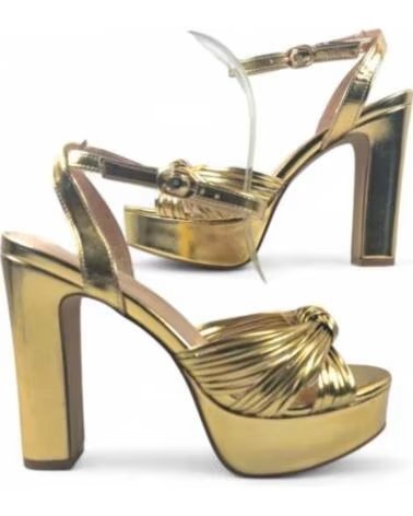 TIMBOS SANDALIA TACON PLATAFORMA FIESTA MUJER ORO 131786