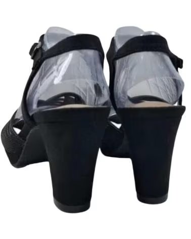 TIMBOS SANDALO TACCO PIATTAFORMA FESTA DONNA 131825 NEGRO