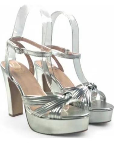 TIMBOS SANDALIA TACON PLATAFORMA FIESTA 131787 PLATA