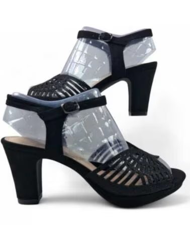 TIMBOS SANDALO TACCO PIATTAFORMA FESTA DONNA 131825 NEGRO