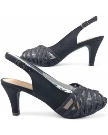 TIMBOS SANDALIA SALTO FESTA MULHER PRETO 131831 NEGRO