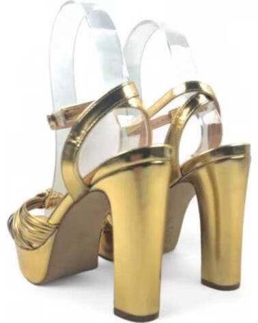TIMBOS SANDALIA TACON PLATAFORMA FIESTA MUJER ORO 131786