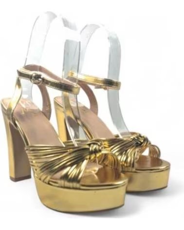 TIMBOS SANDALIA TACON PLATAFORMA FIESTA MUJER ORO 131786