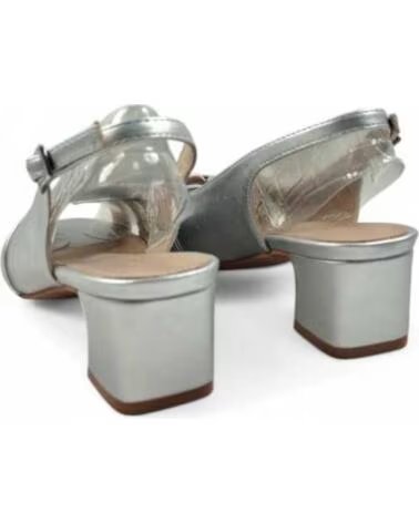 TIMBOS SALTO SLINGBACK FESTA MULHER PRATA 131833 TAUPE