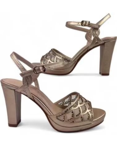 TIMBOS DAMEN PARTY ABSATZ SANDALE TAUPE 131827