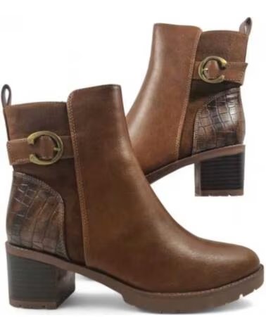TIMBOS DAMEN ABSATZSTIEFELETTEN AUS LEDER 132069 CUERO