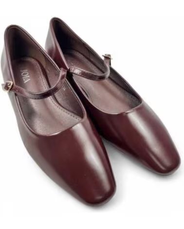 TIMBOS ESCARPINS TALON HABILLÉ 132053 MARRON