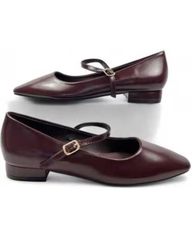 TIMBOS ESCARPINS TALON HABILLÉ 132053 MARRON