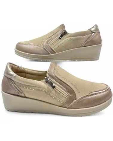 TIMBOS SAPATILHAS CUNHA INTERIOR MULHER BEGE 132064 BEIGE