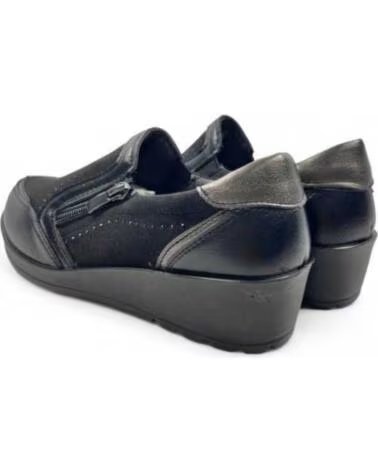 TIMBOS SAPATILHAS COM CUNHA INTERNA DE MULHER PRETO 132063 NEGRO