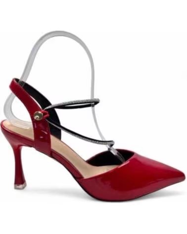 TIMBOS OUTLET SANDALIA TACÓN FIESTA MUJER 132093 ROJO