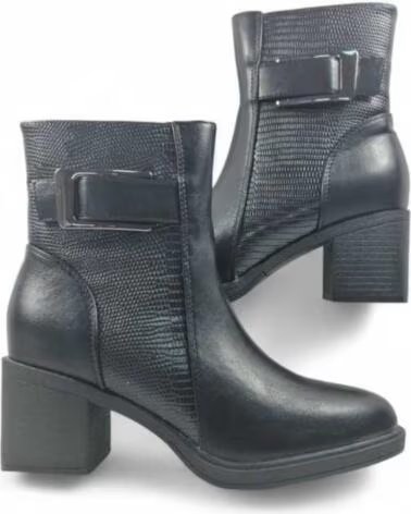TIMBOS BOTIM DE SALTO 132073 PRETO NEGRO