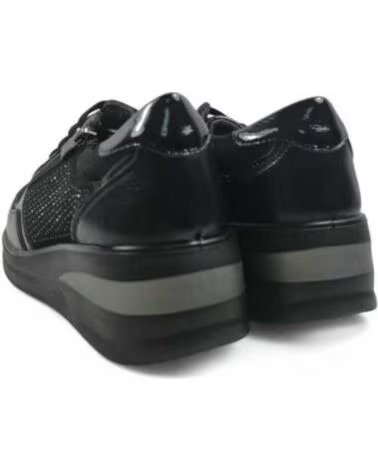 SAPATILHAS DESPORTIVAS COM CUNHA INTERIOR E FECHO ECLAIR TIMBOS 132061 NEGRO