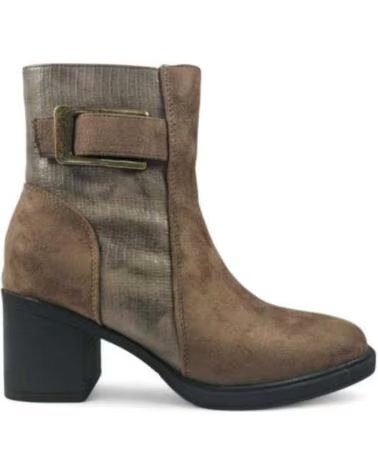 TIMBOS BOTINS SALTO MULHER BEGE 132074 BEIGE